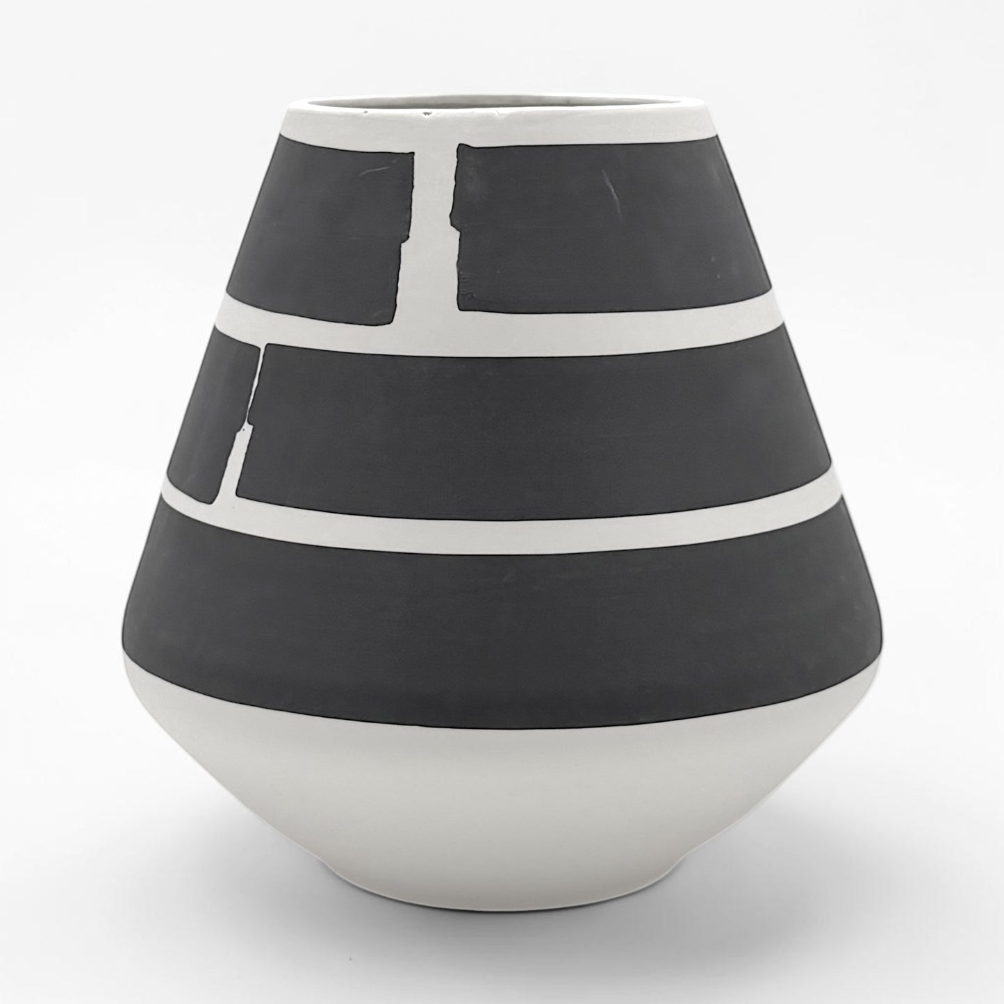 Black and White Porcelain Vase