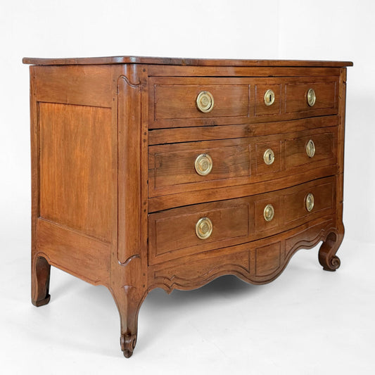 French Walnut Three drawer Commode