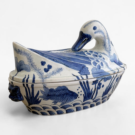 Antique Porcelain Duck Tureen