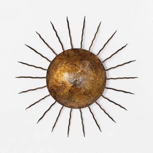 Gilt Iron Sunburst Light