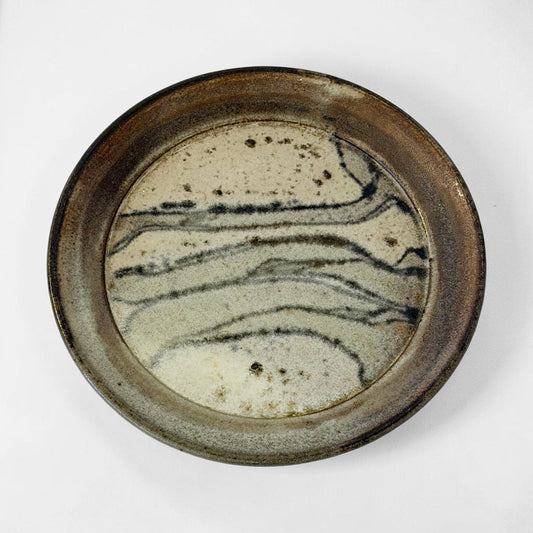 Handmade Stoneware Abstract Plate