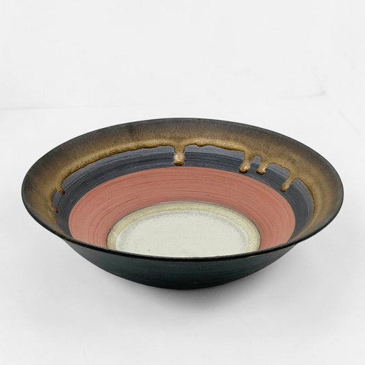 Bronze Drip Rim Stoneware Bowl