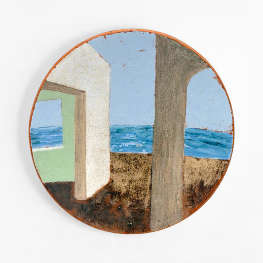 Scenic Terra Cotta Dish Elisabeth Bourget