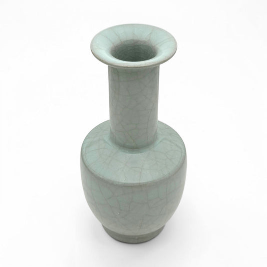 Light Green Celadon Crackle Vase