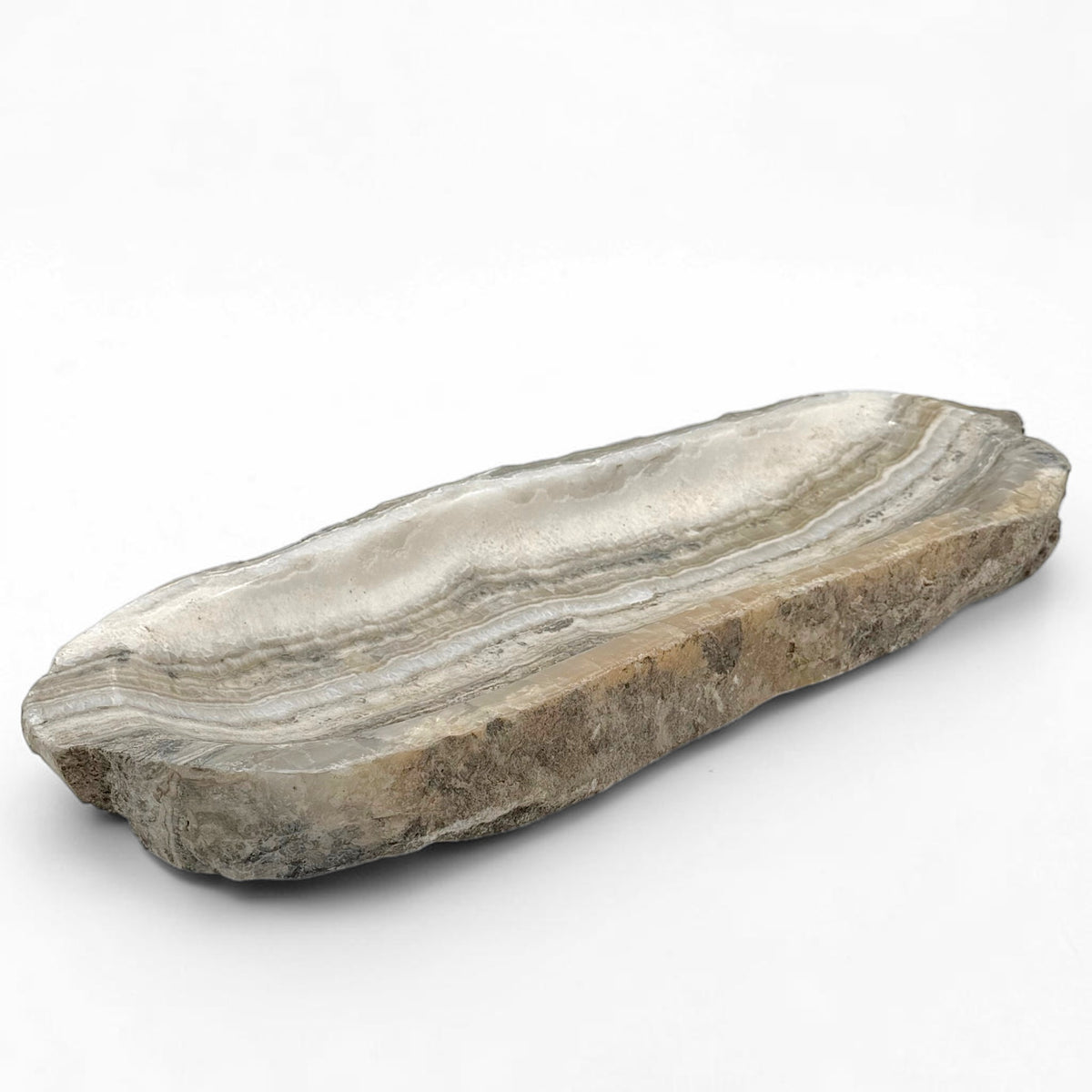 Oblong Onyx Tray with Organic Edge