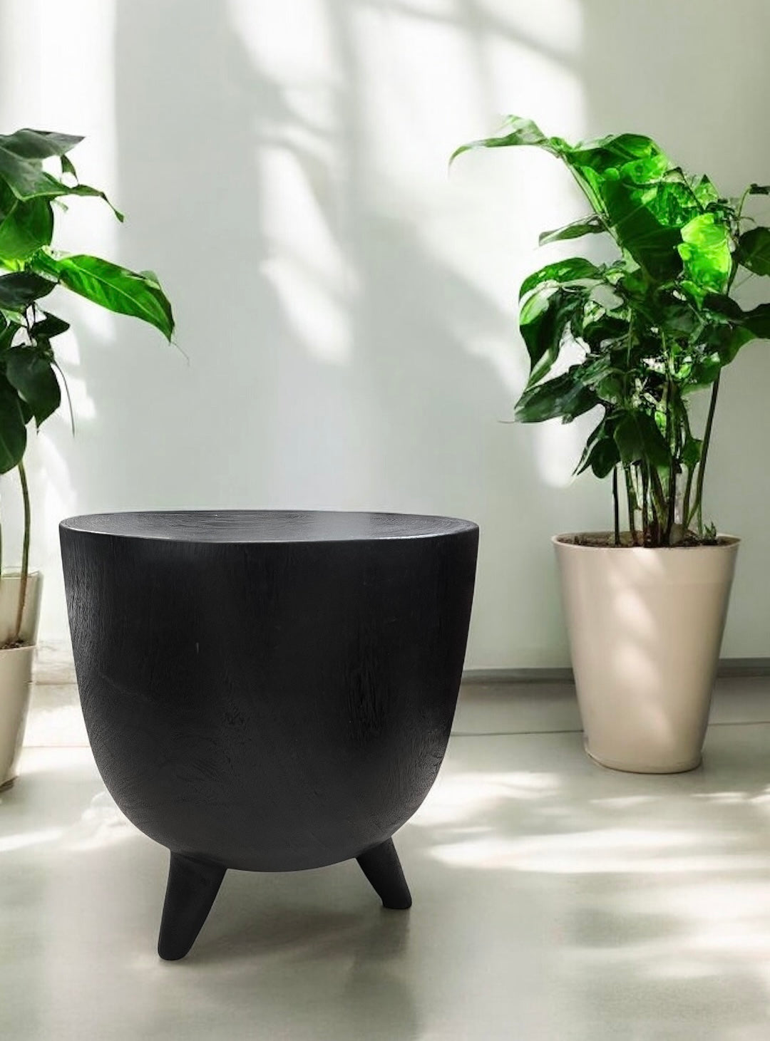 Circular Suar Wood Stool or Small Table