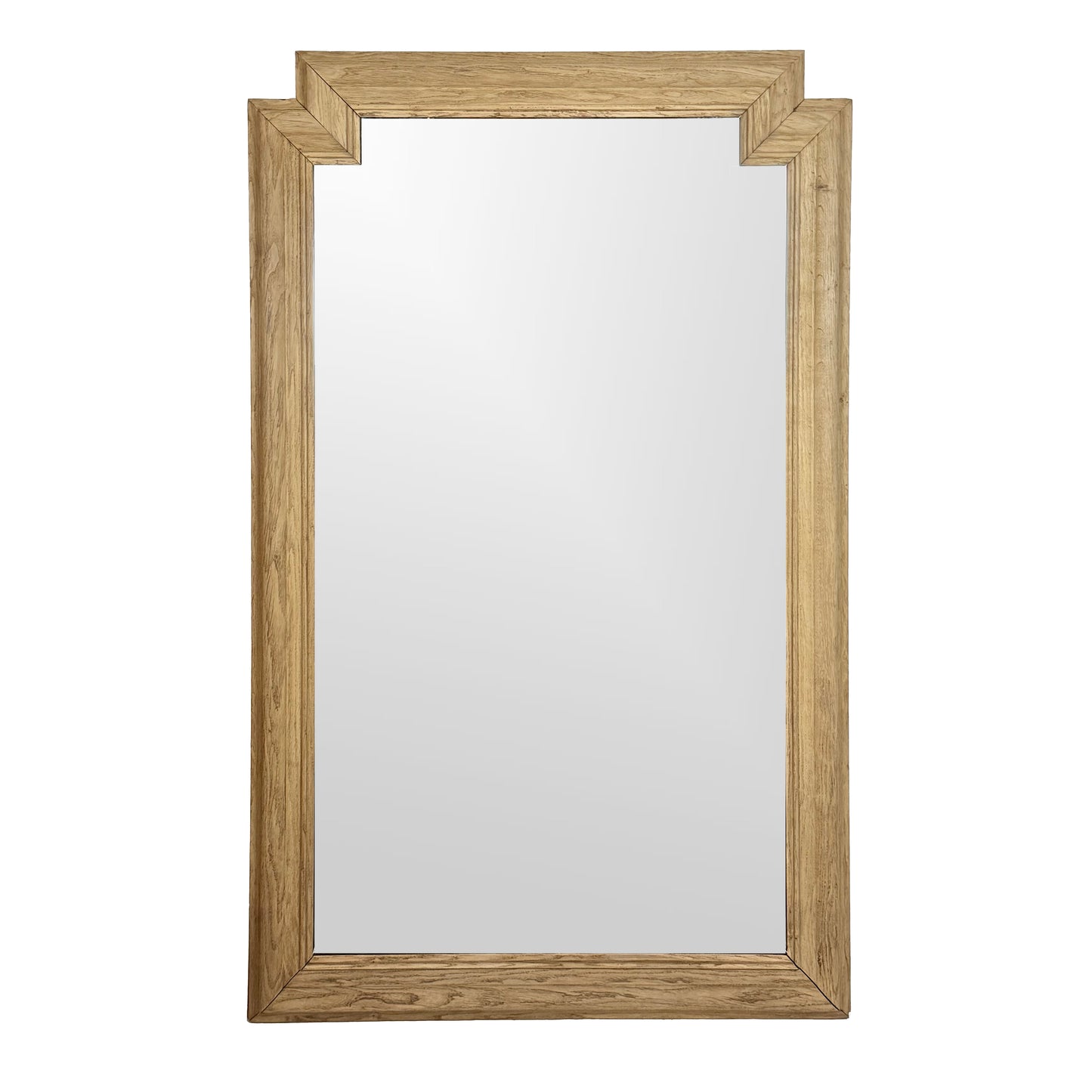 Large Pine Mirror with Cutout Corners