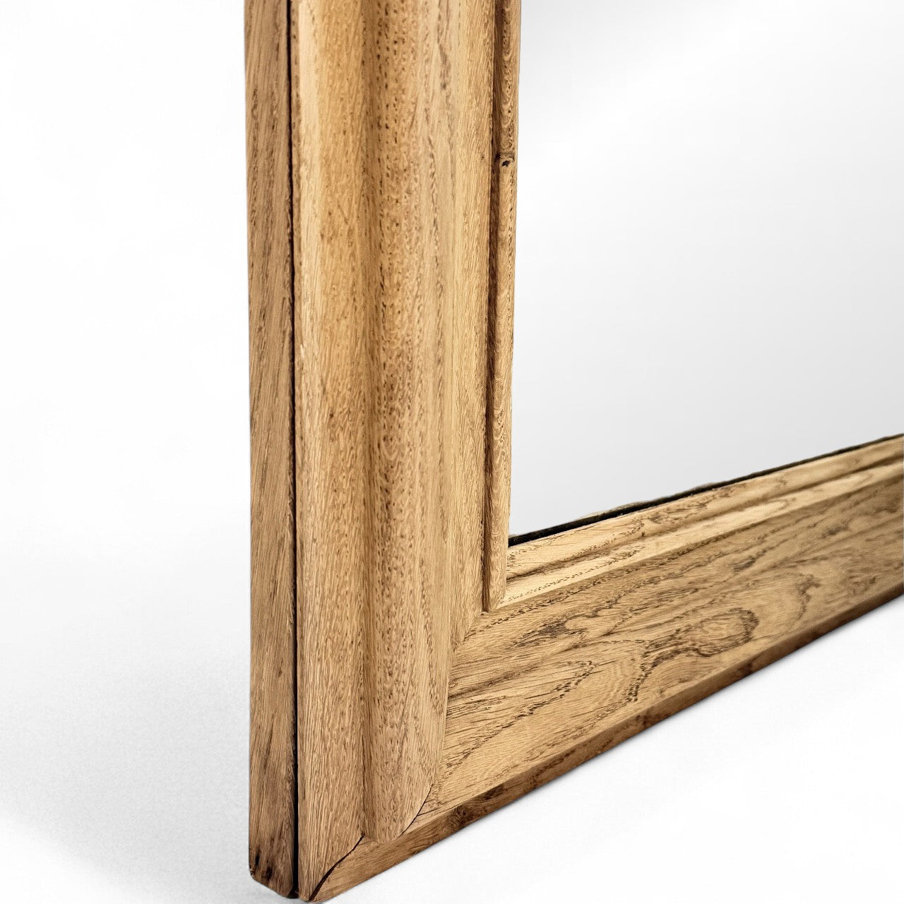 Large Pine Mirror with Cutout Corners
