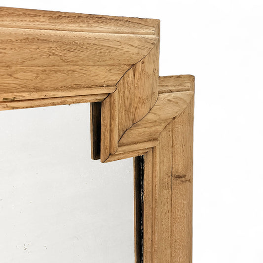 Large Pine Mirror with Cutout Corners
