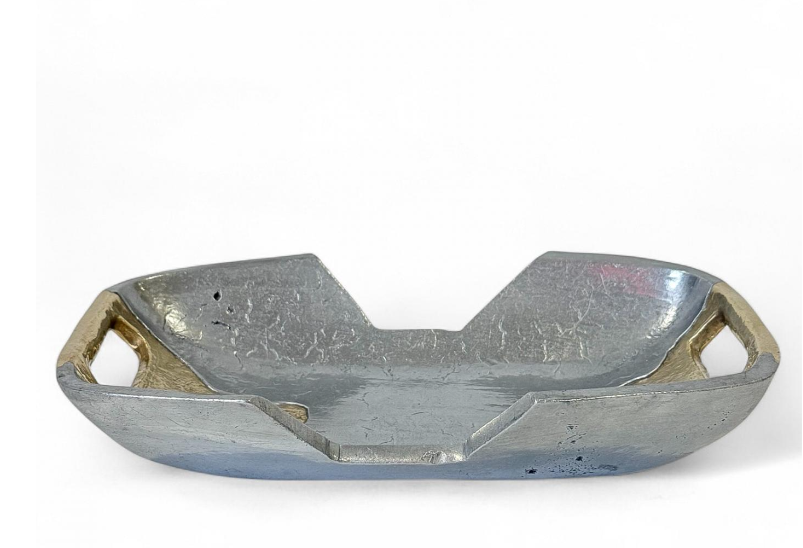 Aluminum and Brass Tray by David Marshall