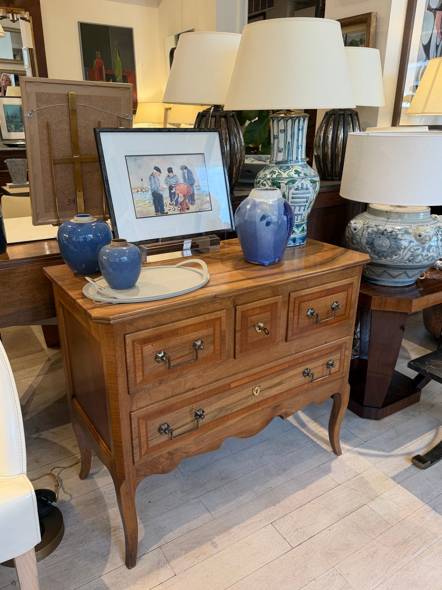 French Provincial Cherry Commode