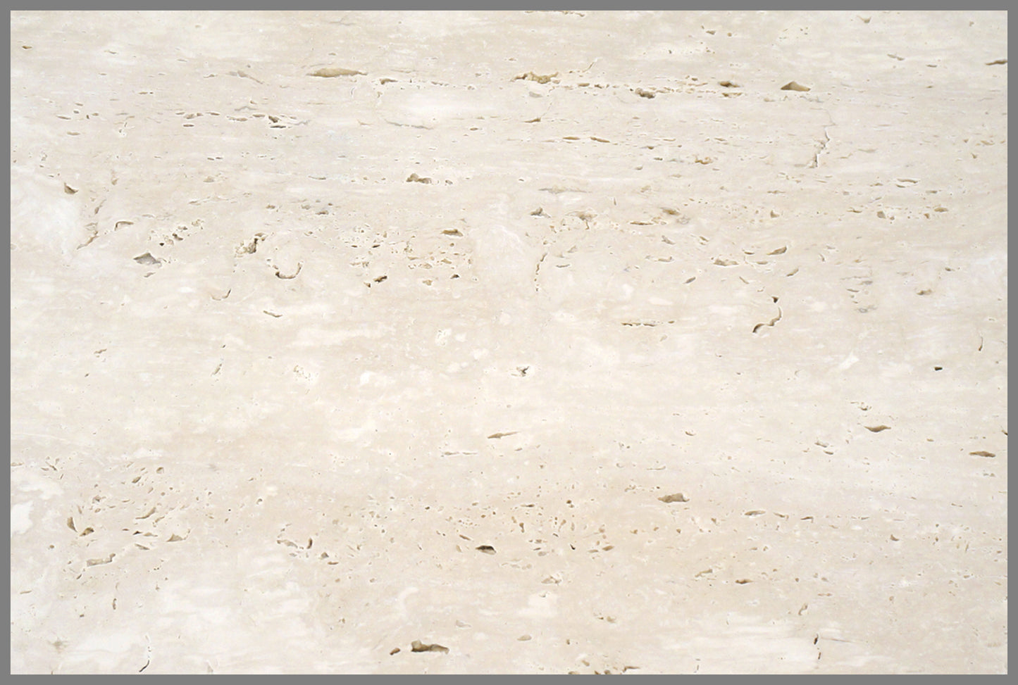 Rectangular Iron and Travertine Asymmetrical Drinks Table