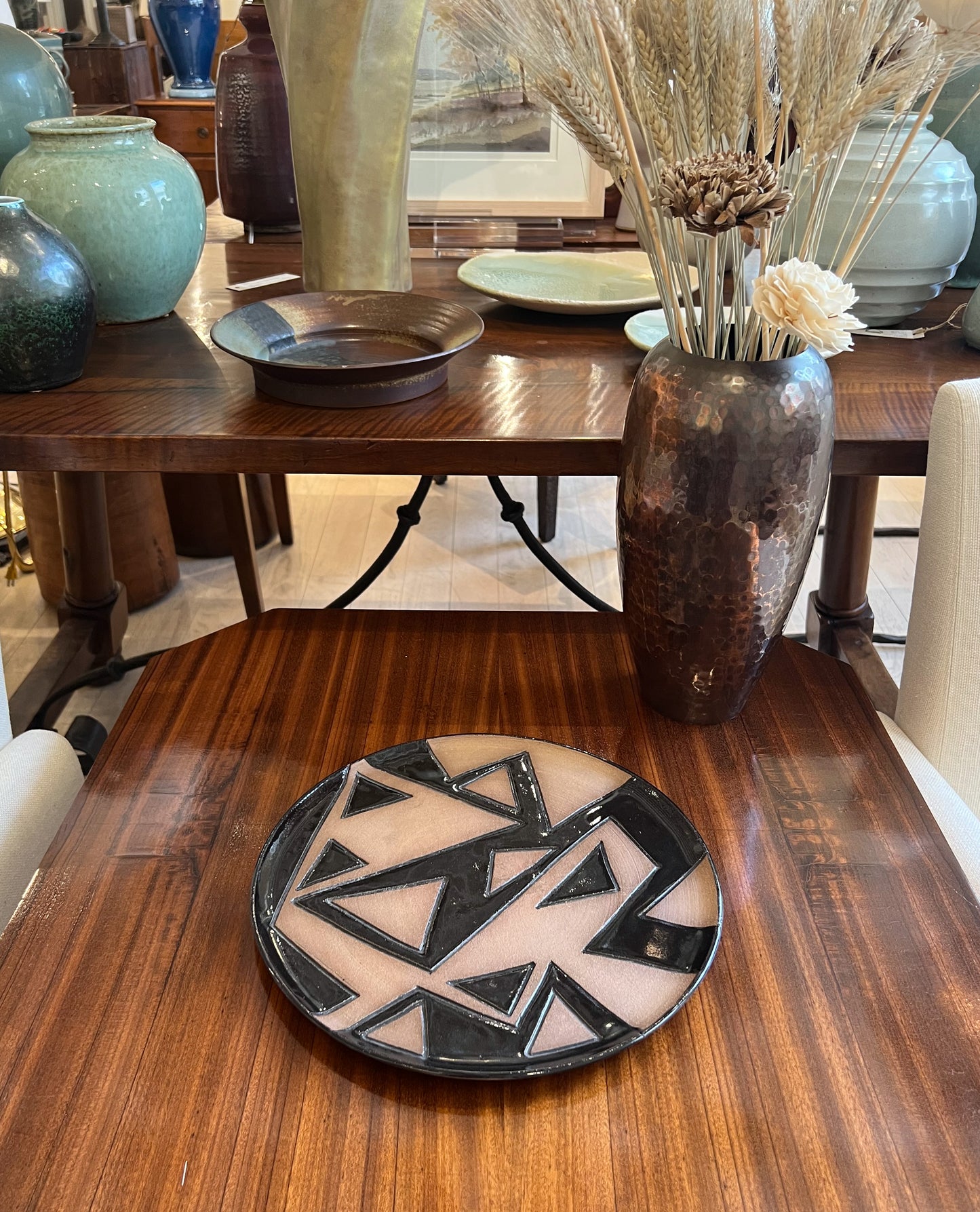 Abstract Art Pottery Plate