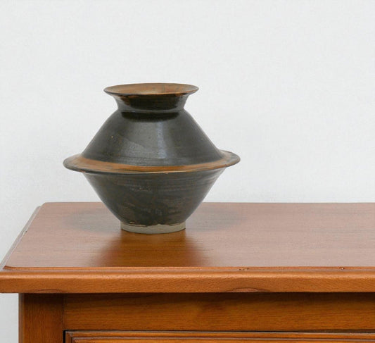 Brown Shaped Ceramic Vase