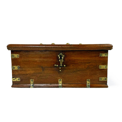 Teak Anglo-Indian Trunk, 19th Century