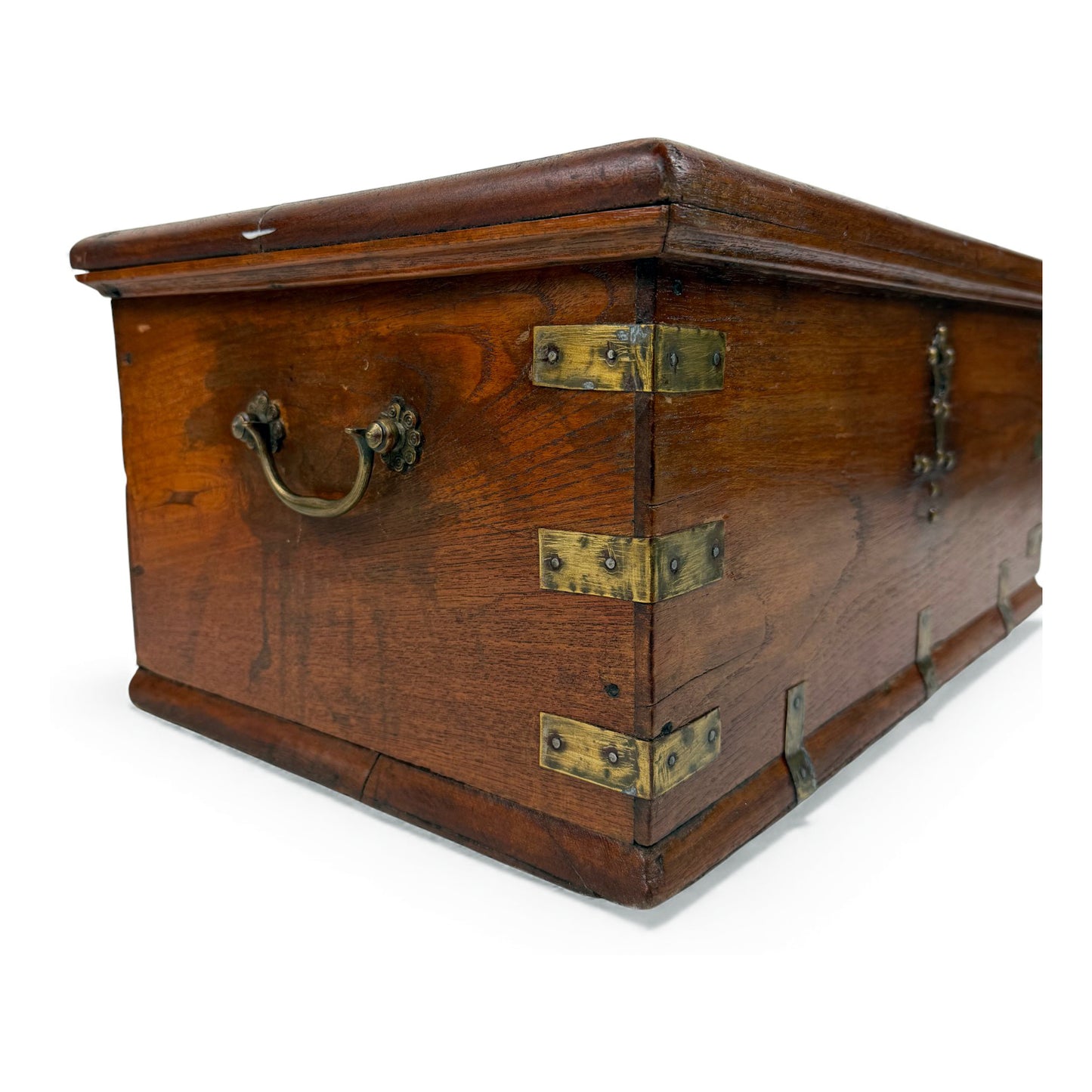 Teak Anglo-Indian Trunk, 19th Century
