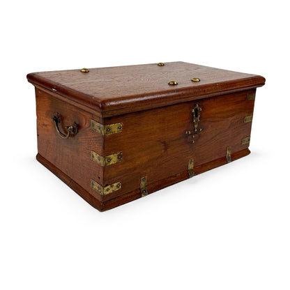 Teak Anglo-Indian Trunk, 19th Century