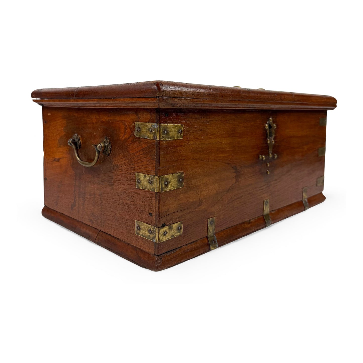 Teak Anglo-Indian Trunk, 19th Century