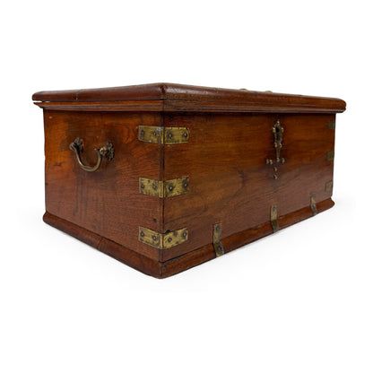 Teak Anglo-Indian Trunk, 19th Century