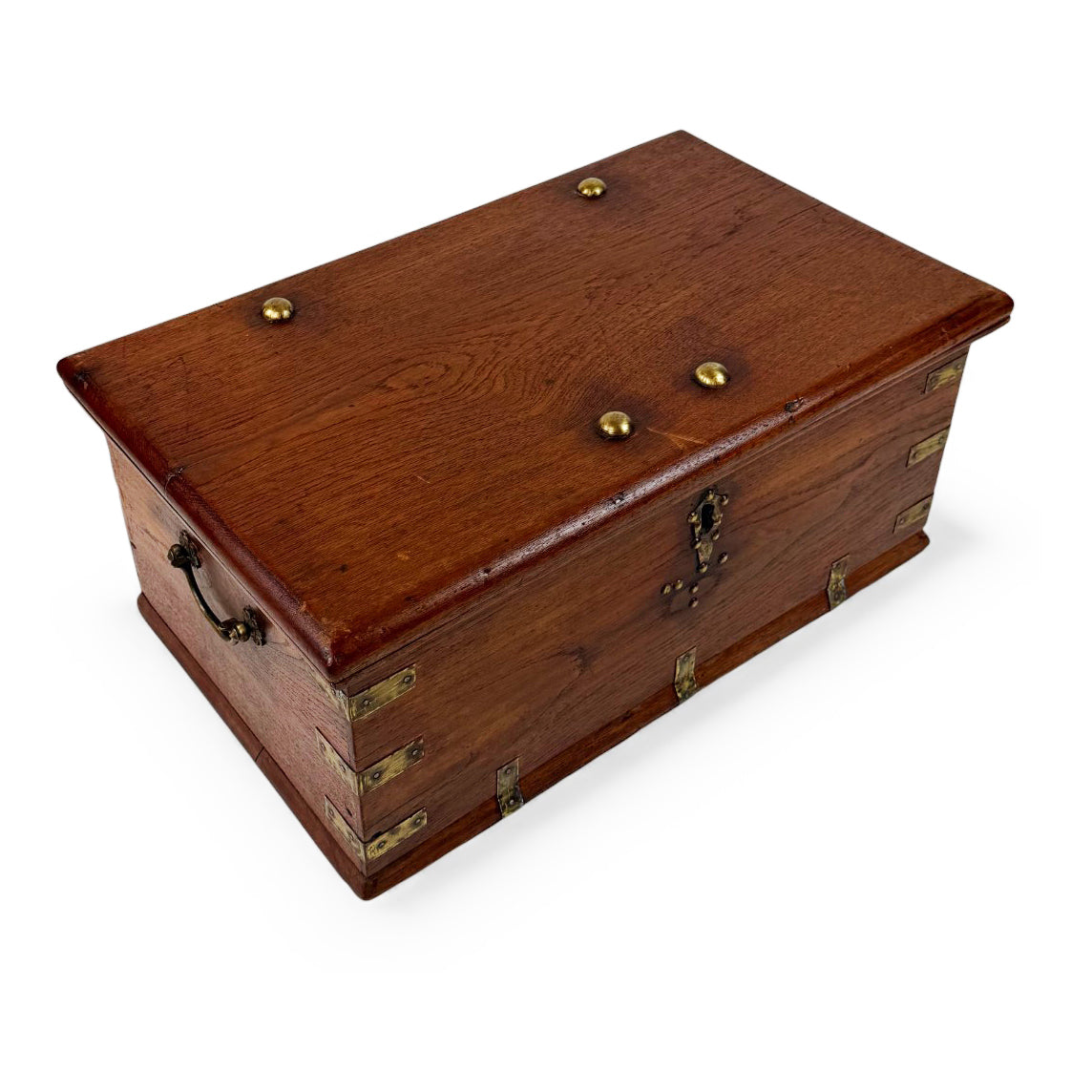 Teak Anglo-Indian Trunk, 19th Century