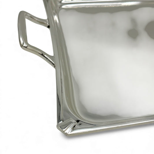 Rectangular Silver Plate Tray, 1930s