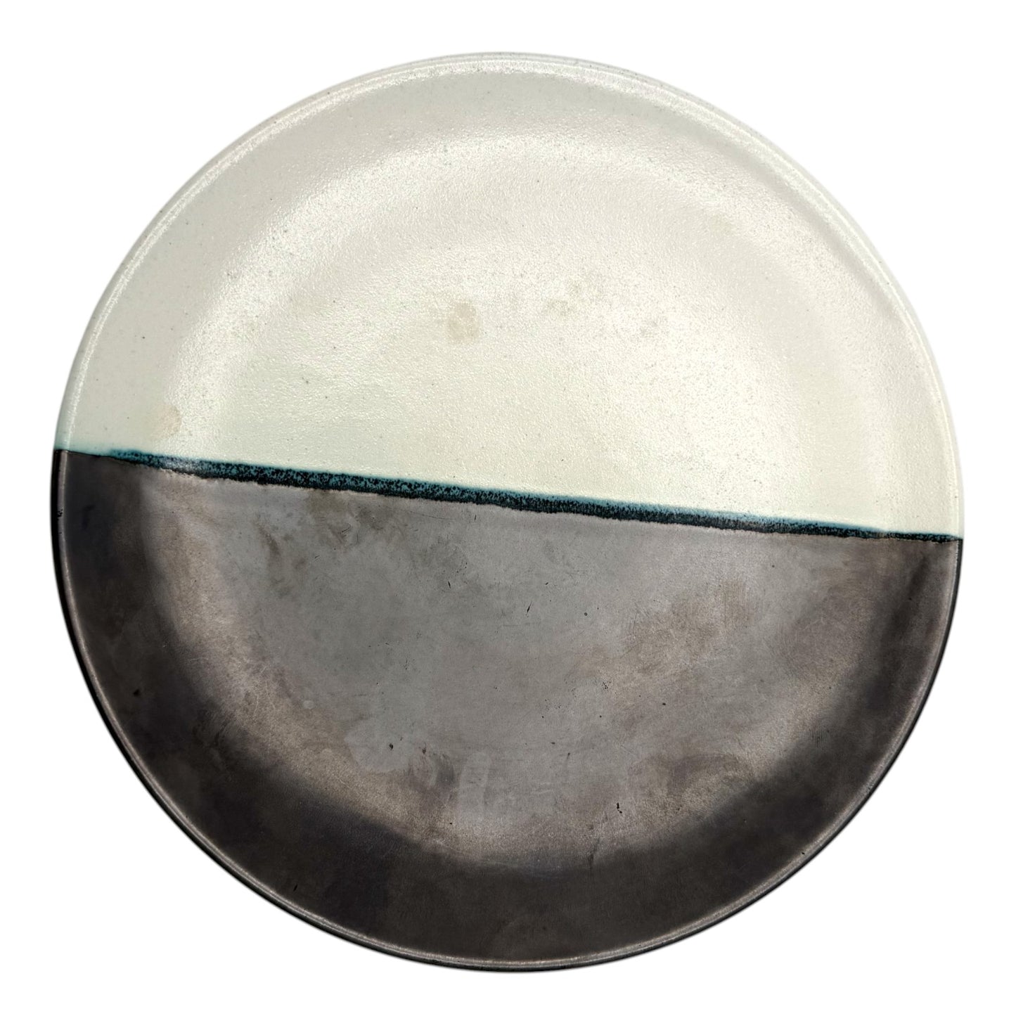 Plate, Black, White Green