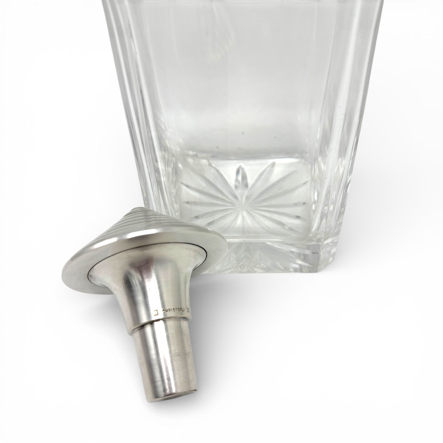 Vintage Christofle Crystal Decanter