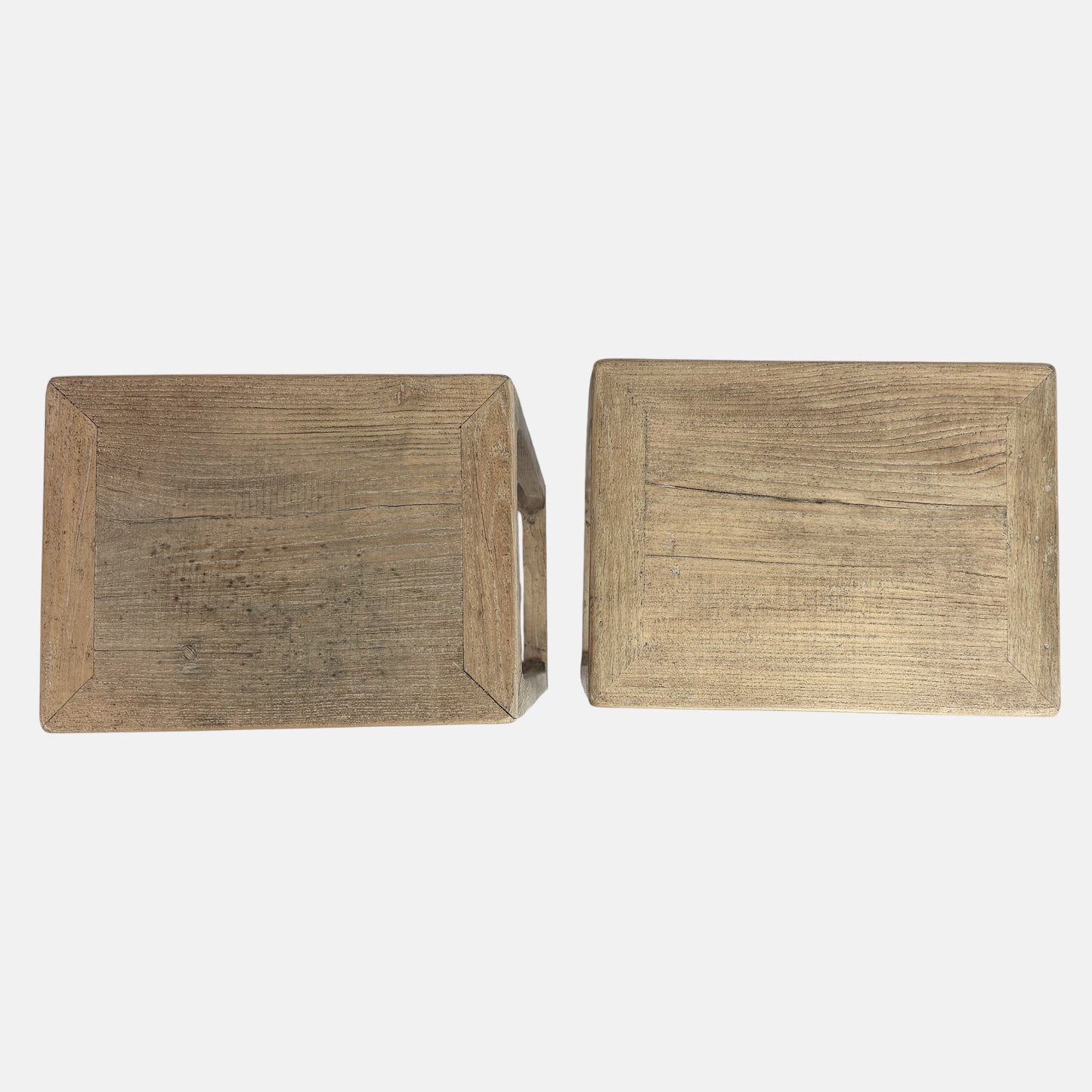 Pair of Light Wood Pedestals