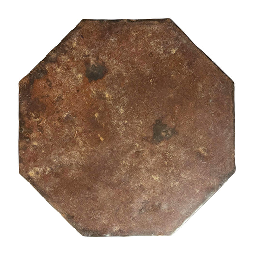 Octagonal Metal Table with Textured Finish