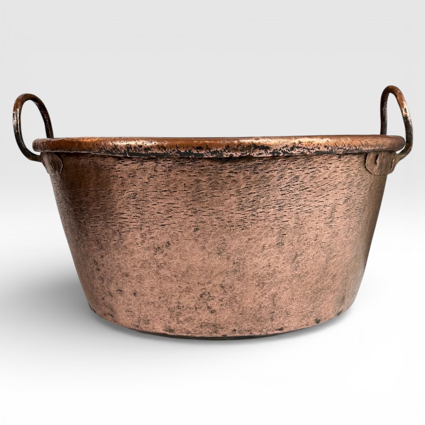 French Hammered Copper Basin 19th Century
