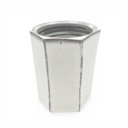 Seven Sided Stoneware Jar