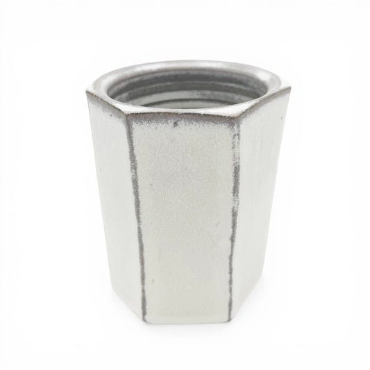 Seven Sided Stoneware Jar