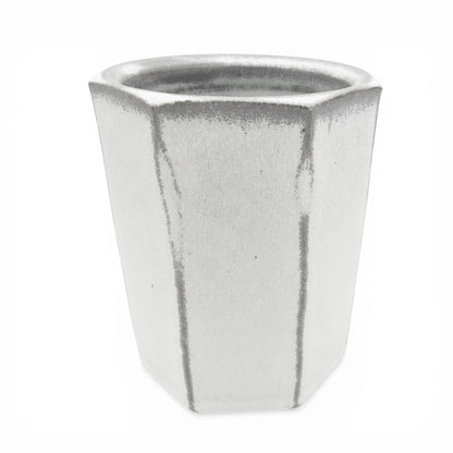 Seven Sided Stoneware Jar