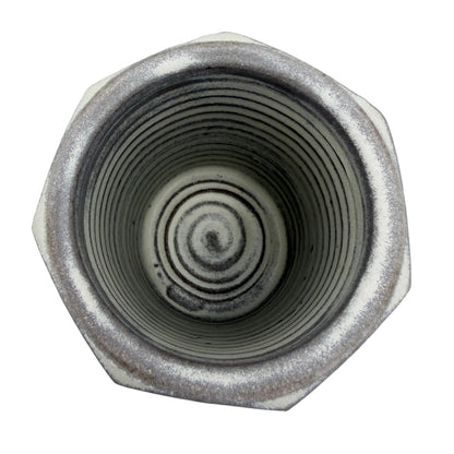 Seven Sided Stoneware Jar