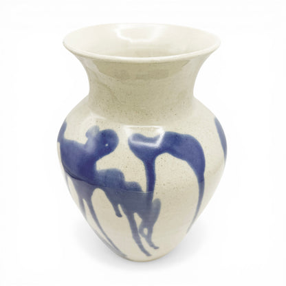 Drip Glazed Stoneware Vase