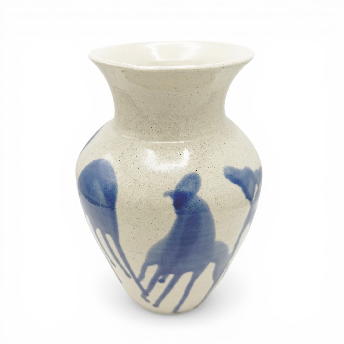 Drip Glazed Stoneware Vase