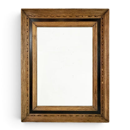 French Carved Oak Mirror circa 1940