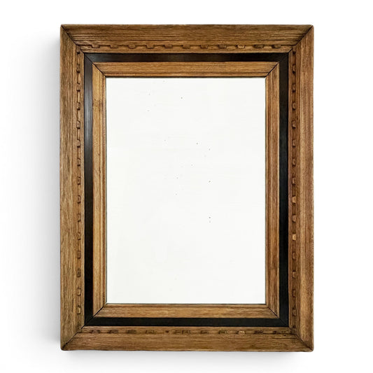 French Carved Oak Mirror circa 1940