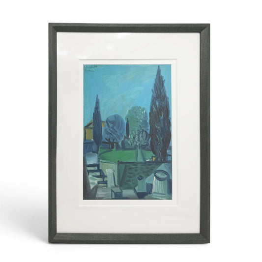French Scenic Painting on Paper by Raymond Debieve