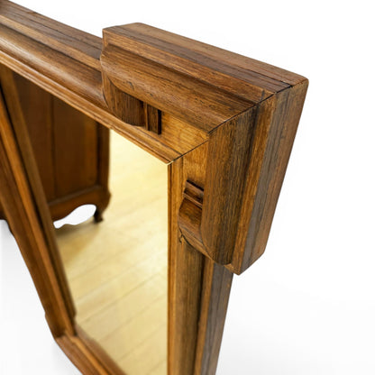French Oak Mirror, circa 1890