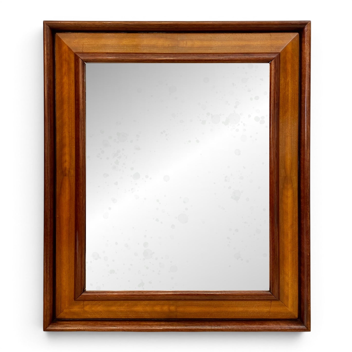 Rectangular Italian Walnut Mirror, circa 1950