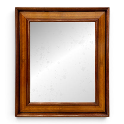 Rectangular Italian Walnut Mirror, circa 1950