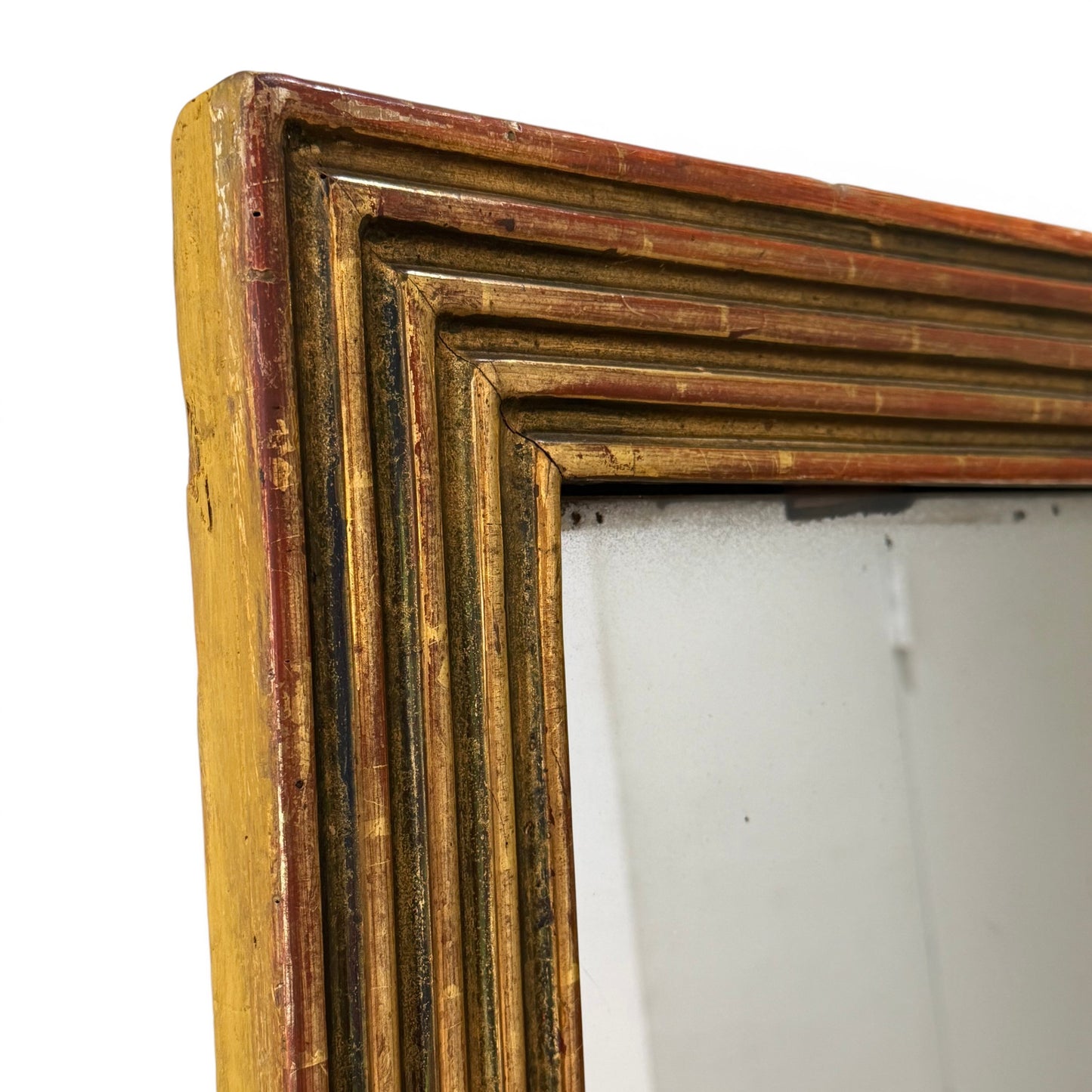 Antique French Directoire Giltwood Baguette Mirror