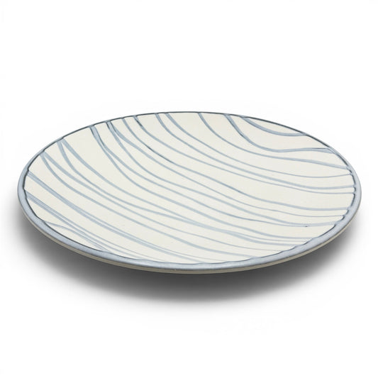 Blue Striped Platter
