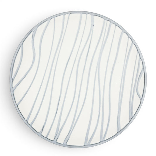 Blue Striped Platter