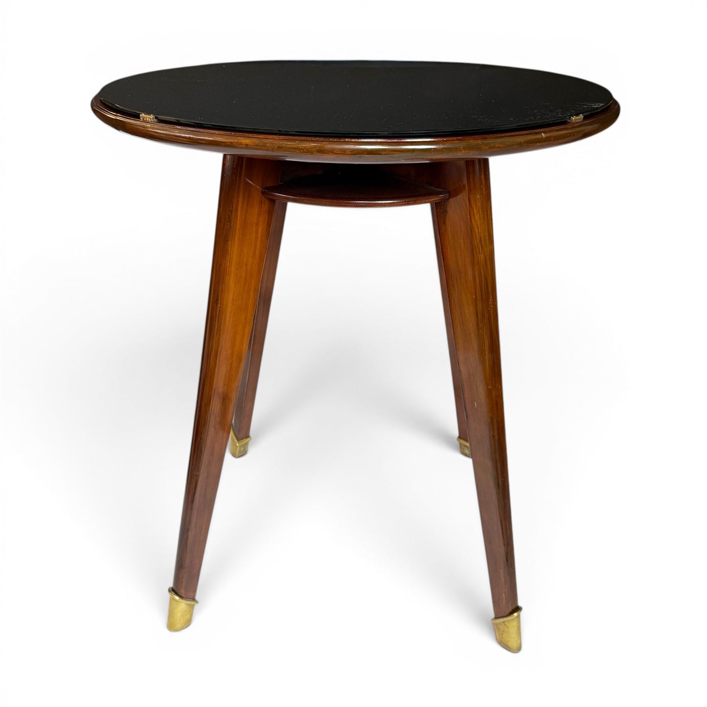 French Round Art Deco Table 1940s
