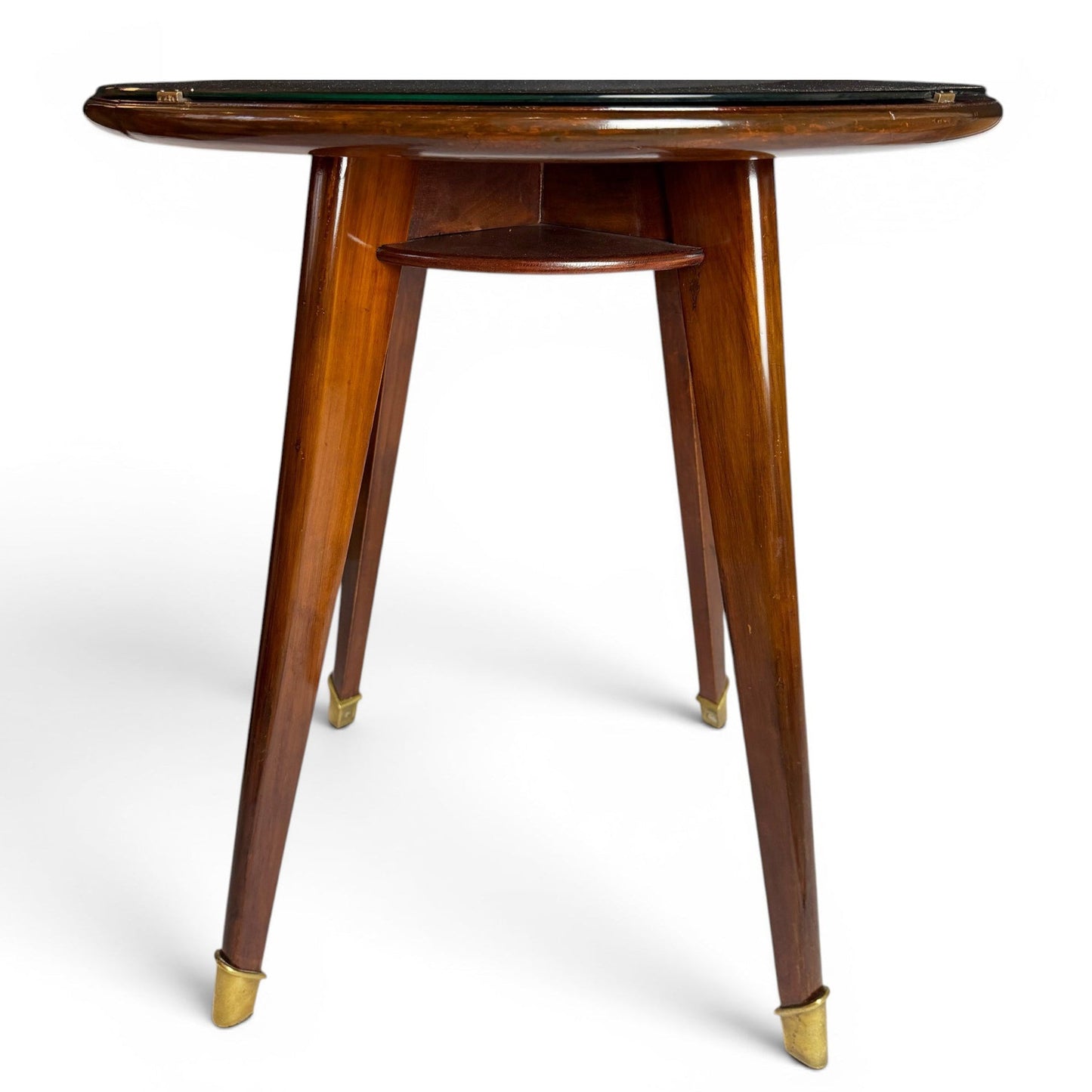 French Round Art Deco Table 1940s