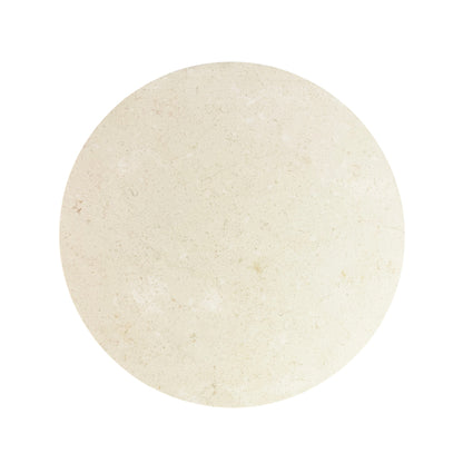 Iron Tripod Table with Creme Marble Top
