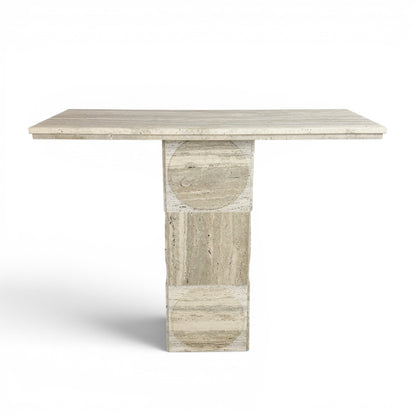 Italian Travertine Console Table