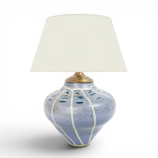 Light Blue Handmade Ceramic Table Lamp